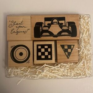 CTMH S377 Start Your Engines rubber stamps